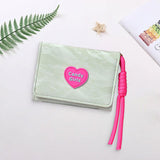 Maxbell Short Purse Creative Storage Case Portable Wallet for Traveling Party Dating Light Green