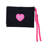 Maxbell Short Purse Creative Storage Case Portable Wallet for Traveling Party Dating Black