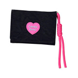 Maxbell Short Purse Creative Storage Case Portable Wallet for Traveling Party Dating Black