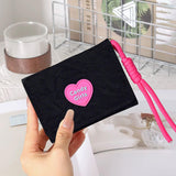 Maxbell Short Purse Creative Storage Case Portable Wallet for Traveling Party Dating Black
