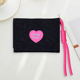 Maxbell Short Purse Creative Storage Case Portable Wallet for Traveling Party Dating Black