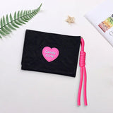 Maxbell Short Purse Creative Storage Case Portable Wallet for Traveling Party Dating Black