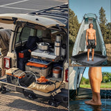 Maxbell Portable Shower Pan Sturdy Privacy Foldable Shower Base for RV Camping Beach