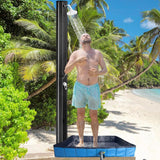 Maxbell Portable Shower Pan Sturdy Privacy Foldable Shower Base for RV Camping Beach
