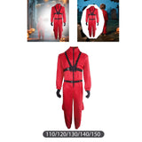 Maxbell Red Jumpsuit for Kids Kindergarten Accessories Lightweight Halloween Costume 110