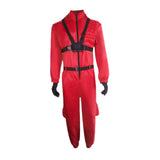 Maxbell Red Jumpsuit for Kids Kindergarten Accessories Lightweight Halloween Costume 130