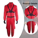 Maxbell Red Jumpsuit for Kids Kindergarten Accessories Lightweight Halloween Costume 130