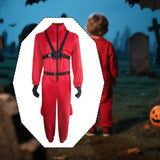 Maxbell Red Jumpsuit for Kids Kindergarten Accessories Lightweight Halloween Costume 140