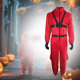 Maxbell Red Jumpsuit for Kids Kindergarten Accessories Lightweight Halloween Costume 150