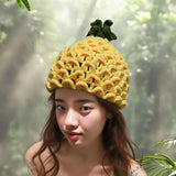 Maxbell Y2K Beanie for Women Costume Accessories Warm Lightweight Cute Pineapple Hat