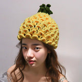 Maxbell Y2K Beanie for Women Costume Accessories Warm Lightweight Cute Pineapple Hat