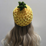 Maxbell Y2K Beanie for Women Costume Accessories Warm Lightweight Cute Pineapple Hat