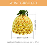 Maxbell Y2K Beanie for Women Costume Accessories Warm Lightweight Cute Pineapple Hat