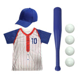 Maxbell Baseball Player Costume for Kids Role Play Dress up Halloween Party Costumes