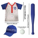 Maxbell Baseball Player Costume for Kids Role Play Dress up Halloween Party Costumes