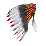 Maxbell Indian Artificial Feather Headdress for Role Play Stage Performance Festival