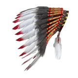 Maxbell Indian Artificial Feather Headdress for Role Play Stage Performance Festival