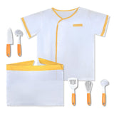 Maxbell Children Chef Costume Party Favor Kitchen Playset for Boys Girls 3+ Year Old