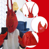 Maxbell Halloween Lobster Mask Costume Face Mask for Carnival Role Playing Halloween