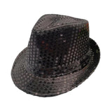 Maxbell Sequin Bowler Hat Costume Hat Stylish Sun Hats for Travel Masquerade