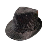 Maxbell Sequin Bowler Hat Costume Hat Stylish Sun Hats for Travel Masquerade