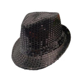 Maxbell Sequin Bowler Hat Costume Hat Stylish Sun Hats for Travel Masquerade