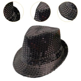 Maxbell Sequin Bowler Hat Costume Hat Stylish Sun Hats for Travel Masquerade