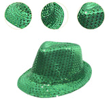 Maxbell Sequin Bowler Hat Costume Hat Stylish Sun Hats for Travel Masquerade