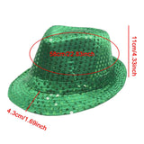 Maxbell Sequin Bowler Hat Costume Hat Stylish Sun Hats for Travel Masquerade
