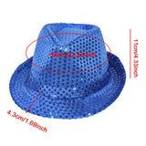 Maxbell Sequin Bowler Hat Costume Hat Stylish Sun Hats for Travel Masquerade