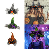 Maxbell Halloween Witch Hat Headwear for Decoration with Bowknot Photo Prop Headgear Black