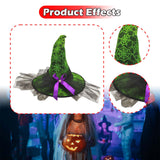 Maxbell Halloween Witch Hat Headwear for Decoration with Bowknot Photo Prop Headgear Green