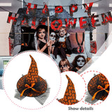 Maxbell Halloween Witch Hat Headwear for Decoration with Bowknot Photo Prop Headgear Orange