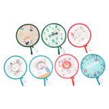 Maxbell Foldable Round Fan Decorative Handheld Fan for Party Favor Show Performances