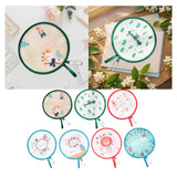 Maxbell Foldable Round Fan Decorative Handheld Fan for Party Favor Show Performances