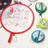 Maxbell Foldable Round Fan Decorative Handheld Fan for Party Favor Show Performances