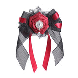 Maxbell Halloween Headdress Artificial Rose Headband for Role Playing Bride Carnival Style A Hair Clip