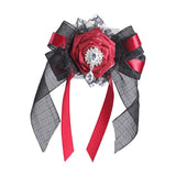 Maxbell Halloween Headdress Artificial Rose Headband for Role Playing Bride Carnival Style A Hair Clip