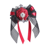Maxbell Halloween Headdress Artificial Rose Headband for Role Playing Bride Carnival Style A Hair Clip