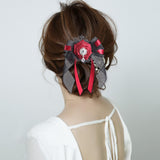 Maxbell Halloween Headdress Artificial Rose Headband for Role Playing Bride Carnival Style A Hair Clip