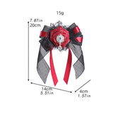 Maxbell Halloween Headdress Artificial Rose Headband for Role Playing Bride Carnival Style A Hair Clip