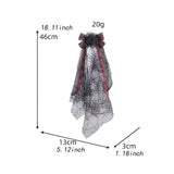 Maxbell Halloween Headdress Artificial Rose Headband for Role Playing Bride Carnival Style C Hair Comb