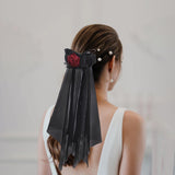 Maxbell Halloween Headdress Artificial Rose Headband for Role Playing Bride Carnival Style E Headband