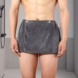 Maxbell Microfiber Men Bath Towel Soft Body Wrap for Men for Hotel SPA Home Bathroom Gray