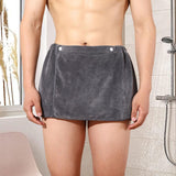 Maxbell Microfiber Men Bath Towel Soft Body Wrap for Men for Hotel SPA Home Bathroom Gray