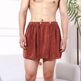 Maxbell Microfiber Men Bath Towel Soft Body Wrap for Men for Hotel SPA Home Bathroom Brown