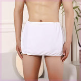 Maxbell Microfiber Men Bath Towel Soft Body Wrap for Men for Hotel SPA Home Bathroom White