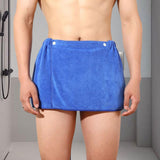 Maxbell Microfiber Men Bath Towel Soft Body Wrap for Men for Hotel SPA Home Bathroom Blue
