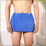 Maxbell Microfiber Men Bath Towel Soft Body Wrap for Men for Hotel SPA Home Bathroom Blue