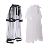 Maxbell Women High Low Tutu Skirts Stylish 38.98inch Length for Costume Party Formal Black